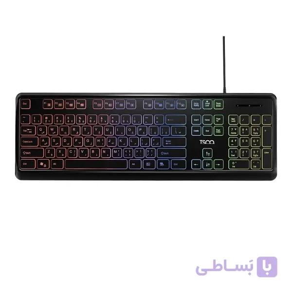 کیبورد تسکو مدل TK 8046،سوییچ ممبران، Full-size، نورپردازی RGB اصلی — تصویر 1