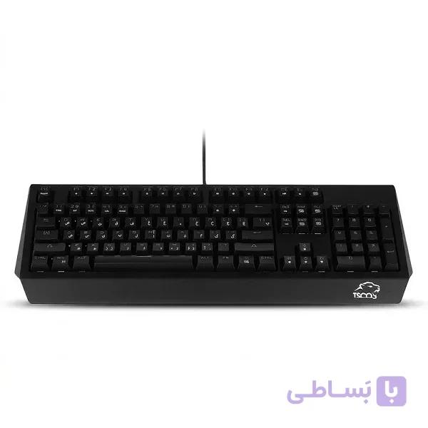 کیبورد مخصوص بازی تسکو مدل GK 8127، سوییچ مکانیکال قهوه ای، Full-Size، نورپردازی RGB اصلی — تصویر 1