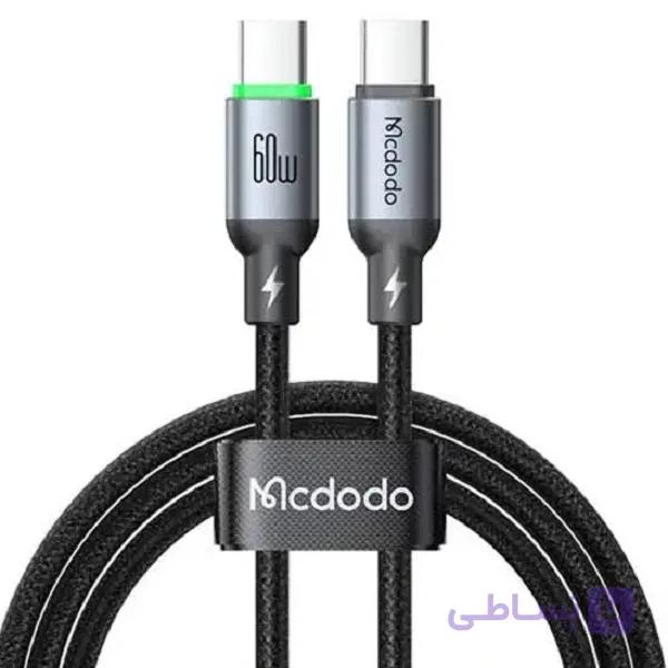 کابل Type-C به Type-C مک دودو Mcdodo CA-6870 طول 1 متر توان 60 وات — تصویر 1