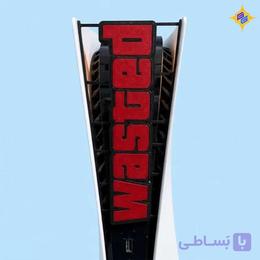 کاور کنسول PS5 طرح WASTED اختصاصی | WASTED PS5 Console Faceplate