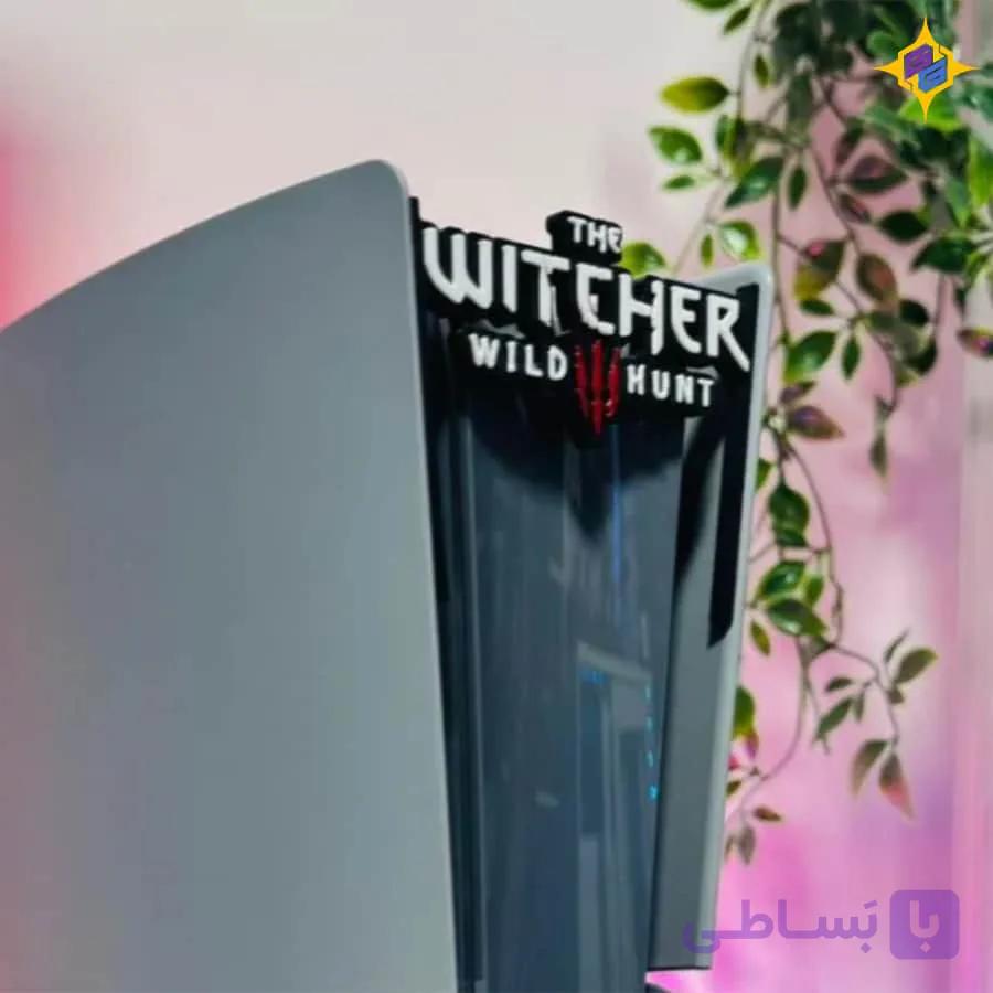 کاور کنسول PS5 طرح ویچر ۳ مدالیون گرگ | The Witcher 3 Wolf Medallion PS5 Console Faceplate — تصویر 1