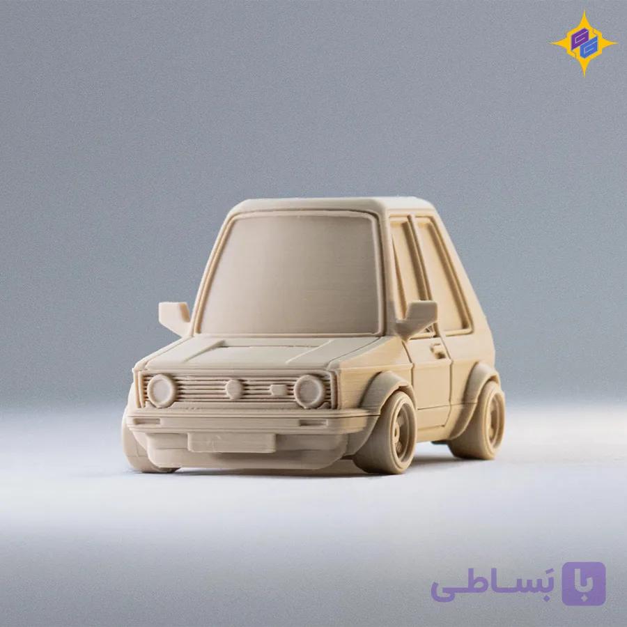 کیت ماکت ماشین فولکس گلف GTI ای‌وان تون | Tooned Volkswagen Golf GTI MK1 Kit Card — تصویر 1