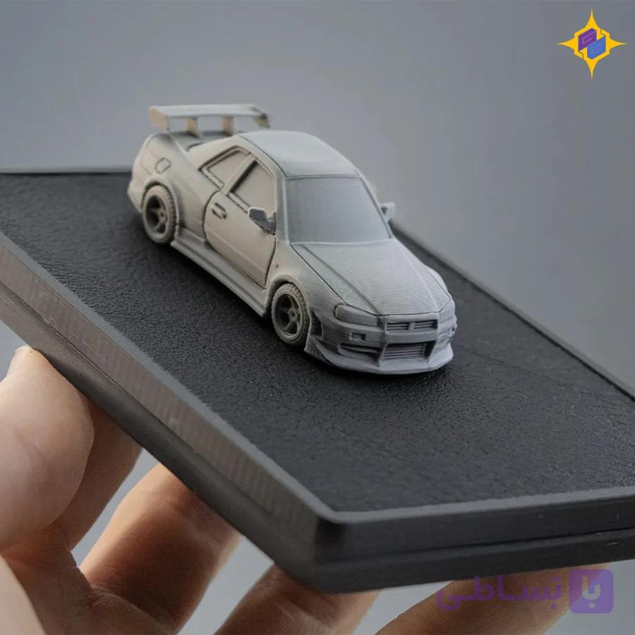 کیت ماکت ماشین نیسان اسکایلاین جی‌تی‌آر R34 اختصاصی | Nissan Skyline GTR R34 Kit Card — تصویر 1