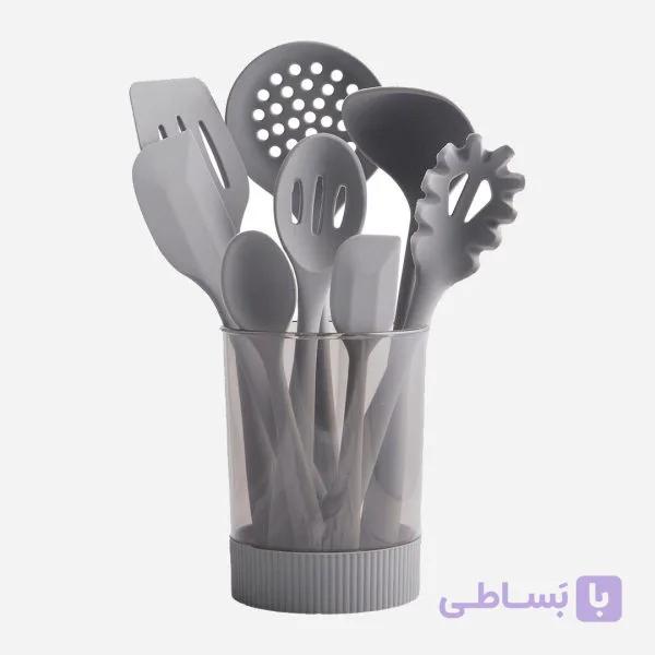سرویس 9 پارچه کفگیر ملاقه تمام سیلیکونی نیوهوم
