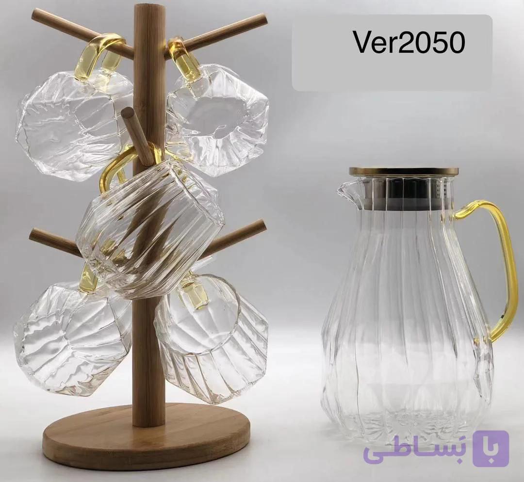 پارچ و لیوان پیرکس برند وردا ترک مدل ۲۰۵۰