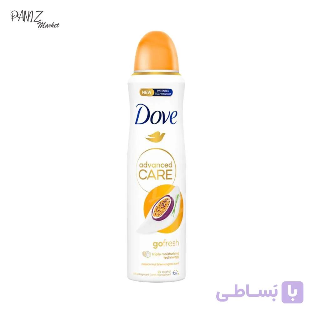 اسپری ضد تعریق داو مدل Passion Fruit & Lemongrass Scent