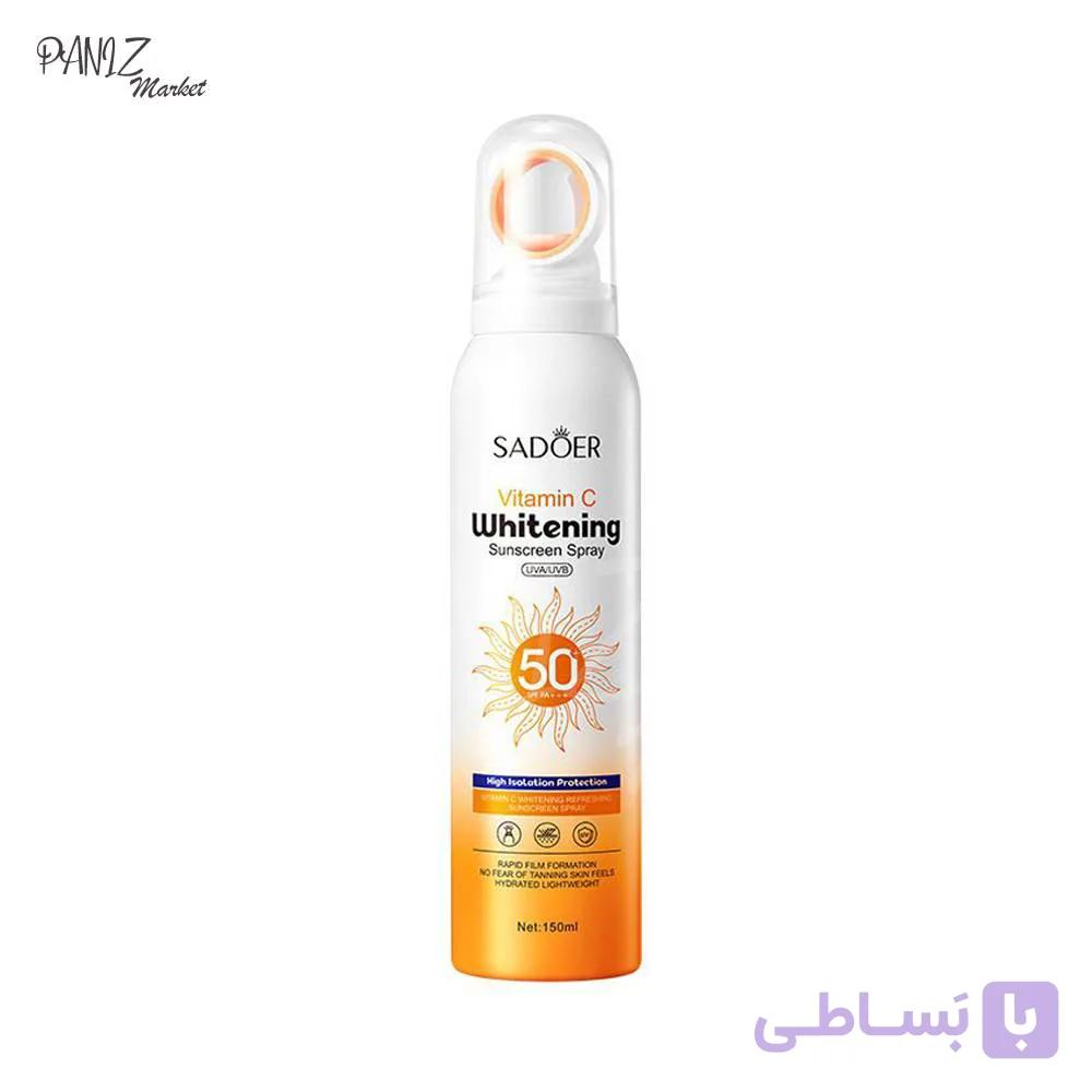 اسپری ضدآفتاب سادور SPF50 ویتامین C — تصویر 1