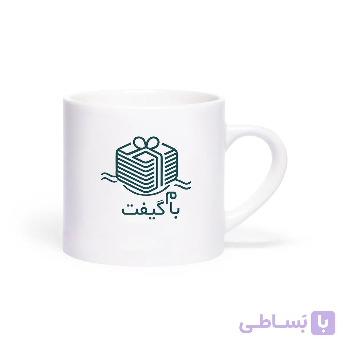 ماگ سرامیکی سفید 180سی سی کد MC003