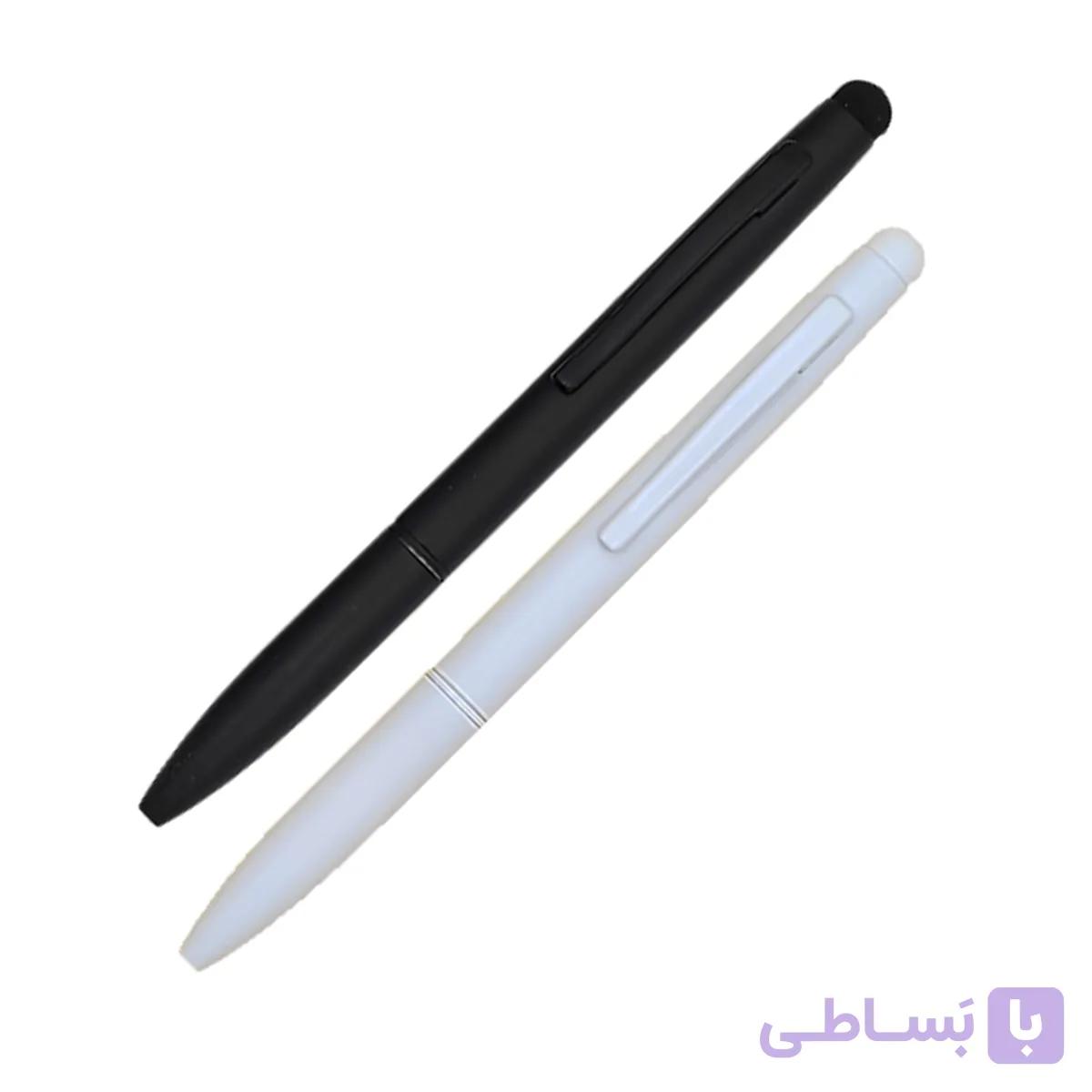 خودکار فلزی با گیره همرنگ تبلیغاتی همراه با تاچ پن کد PML009