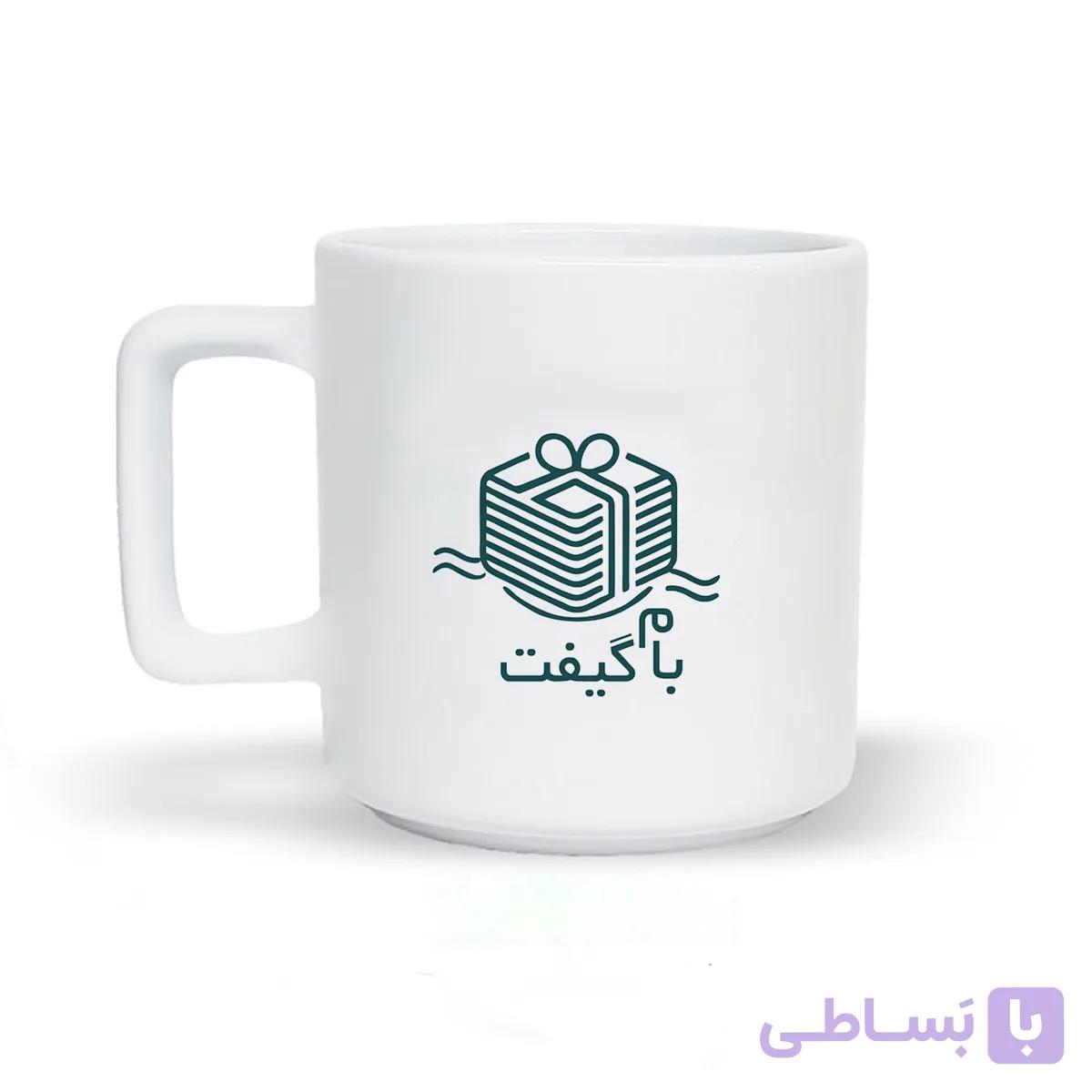 ماگ سرامیکی سفید 370 سی سی کد MC002