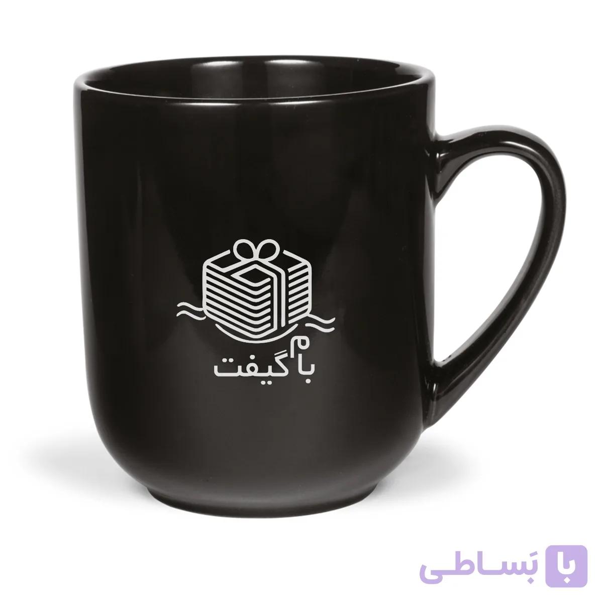 ماگ سرامیکی مشکی 280 سی‌سی – کد MBC02