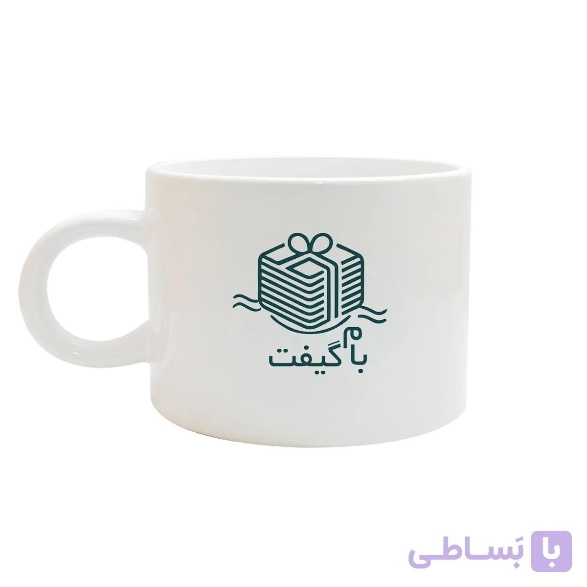 ماگ سرامیکی سفید 180سی سی کد MC004
