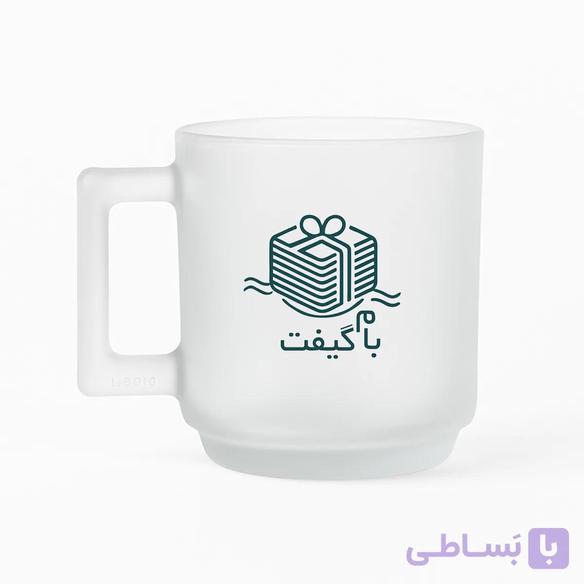 ماگ یخی مات 180 سی‌سی با دسته مستطیلی– کد MI006