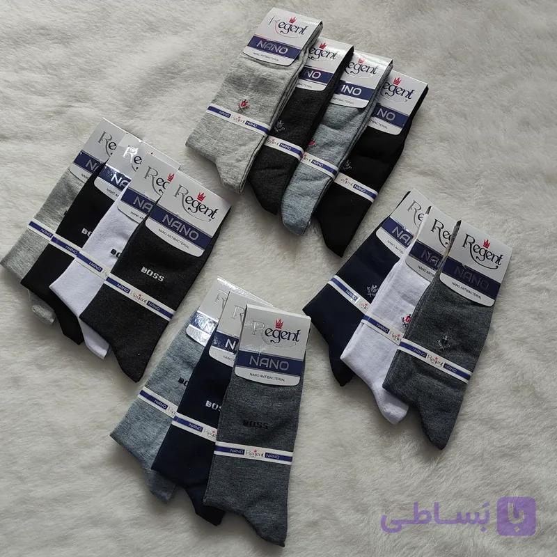 جوراب مردانه نانو ساق بلند(عمده)کیفیت بالا قدرت کش ها عالی