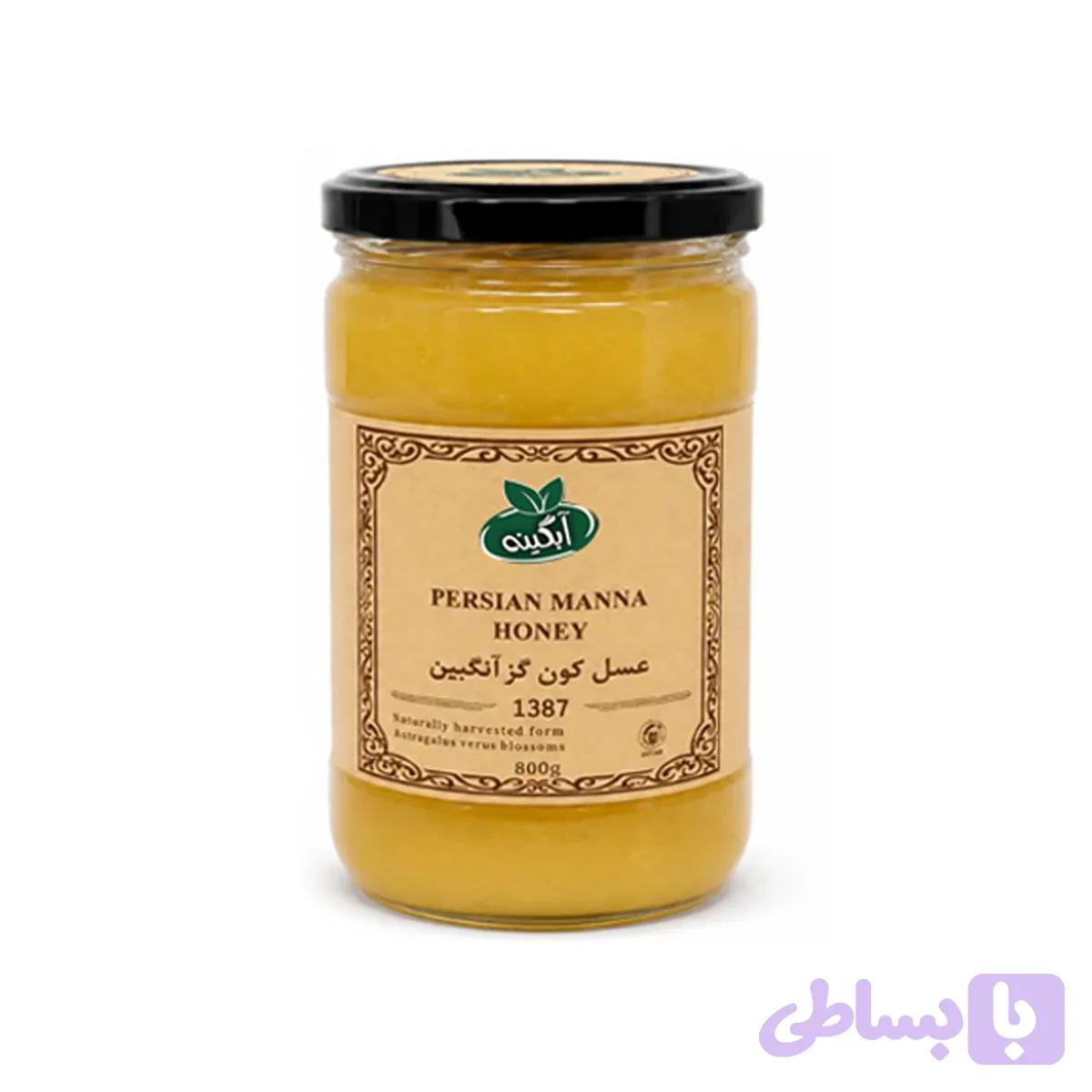 عسل گون گز انگبین آبگینه 800 گرمی — تصویر 1