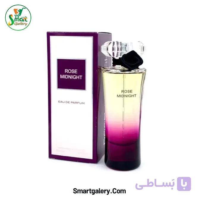عطر زنانه Rose Midnight فراگرنس ورلد ۸۰ میل — تصویر 1