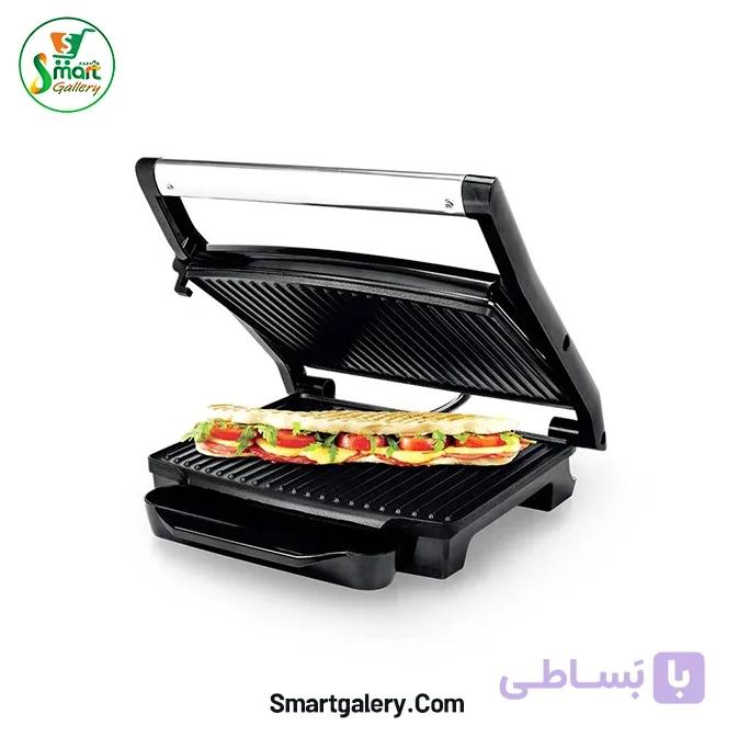 ساندویچ ساز و گریل ساچی مدل NL-SM-1507-BK (2000 وات) — تصویر 1