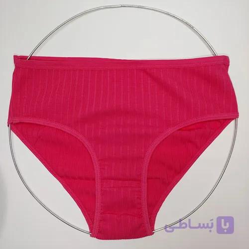 شورت زنانه نخی کبریتی صورتی کم رنگ 2XL الماس ALMAS110