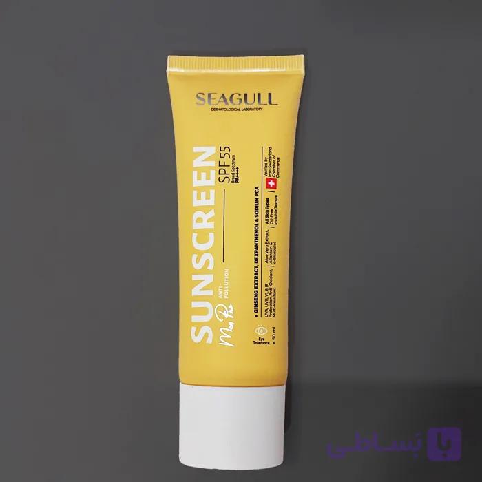 کرم ضدآفتاب سی گل آقایان فاقد چربی بی رنگ SPF 55 حجم 50میل — تصویر 1