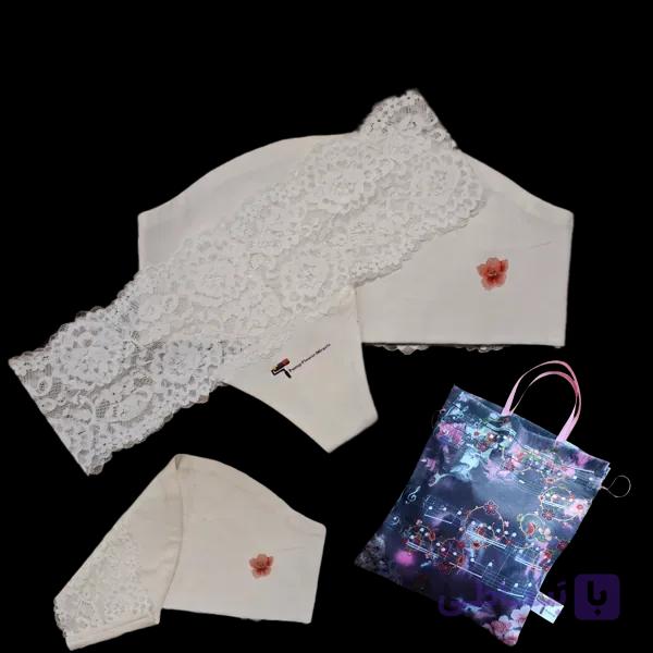 ست نیم تنه و شورت زنانه پنسی فلاور میراکل (Pansy Flower Miracle) کد WB3 — تصویر 1