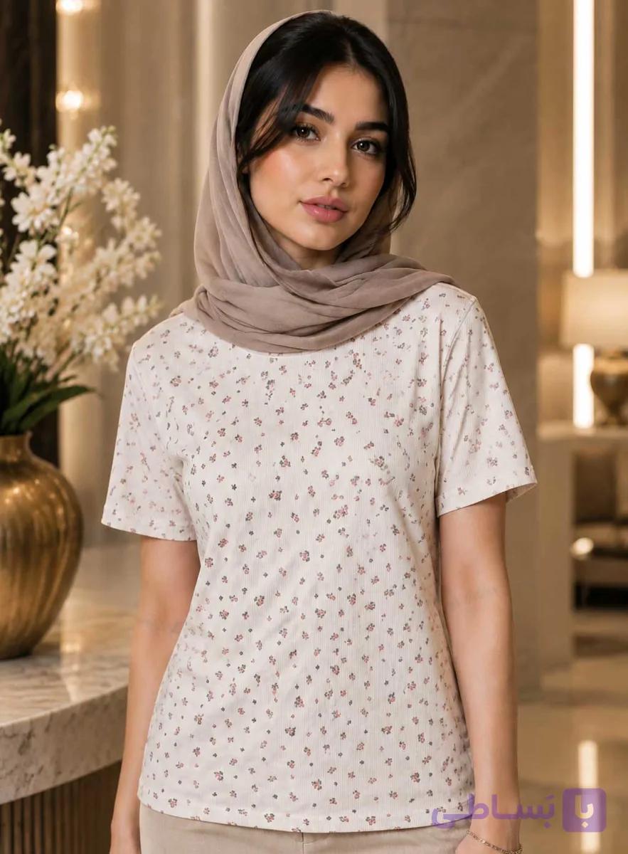 تیشرت کبریتی طرح دار H&M (کد 1826) — تصویر 1