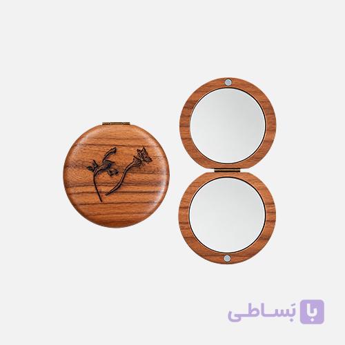 آینه تاشو چوبی طرح مریم — تصویر 1