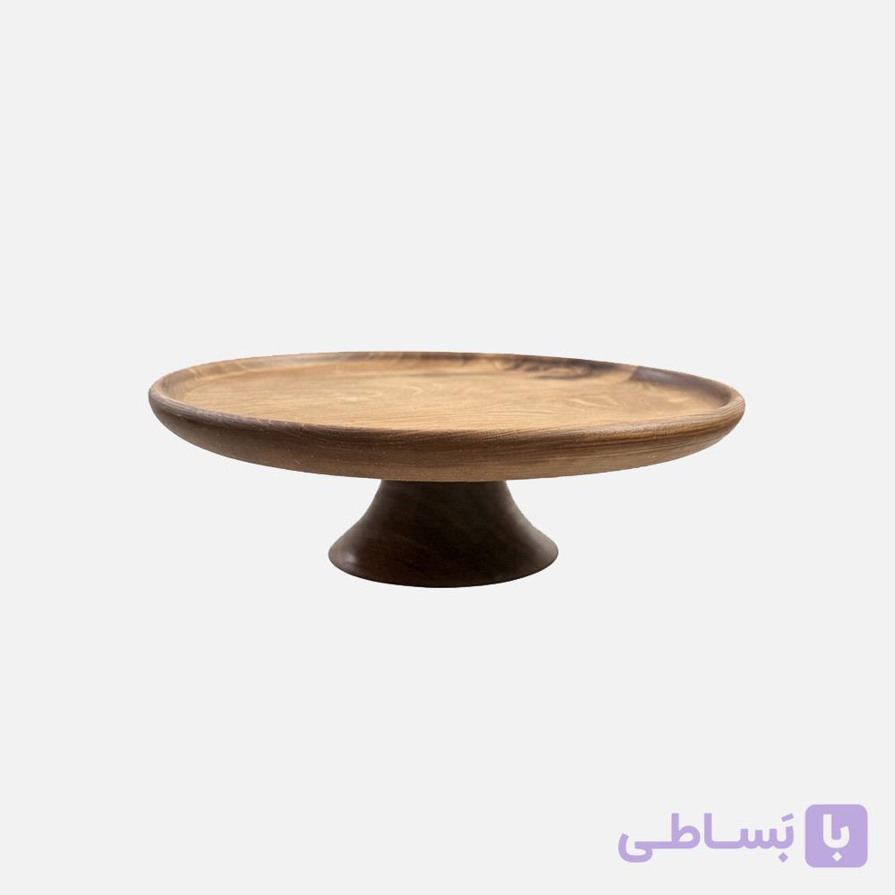 پایه کیک و شیرینی خوری چوبی — تصویر 1