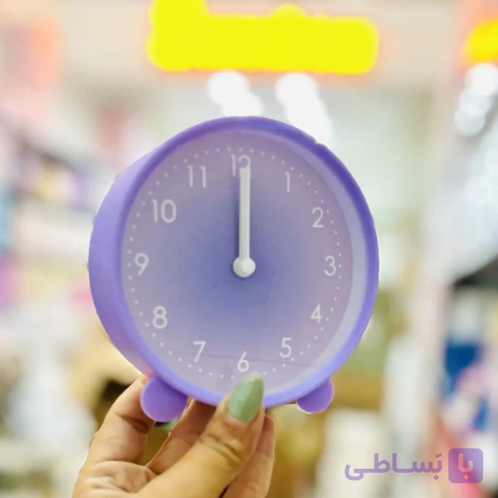 ساعت رومیزی رنگ پاستلی