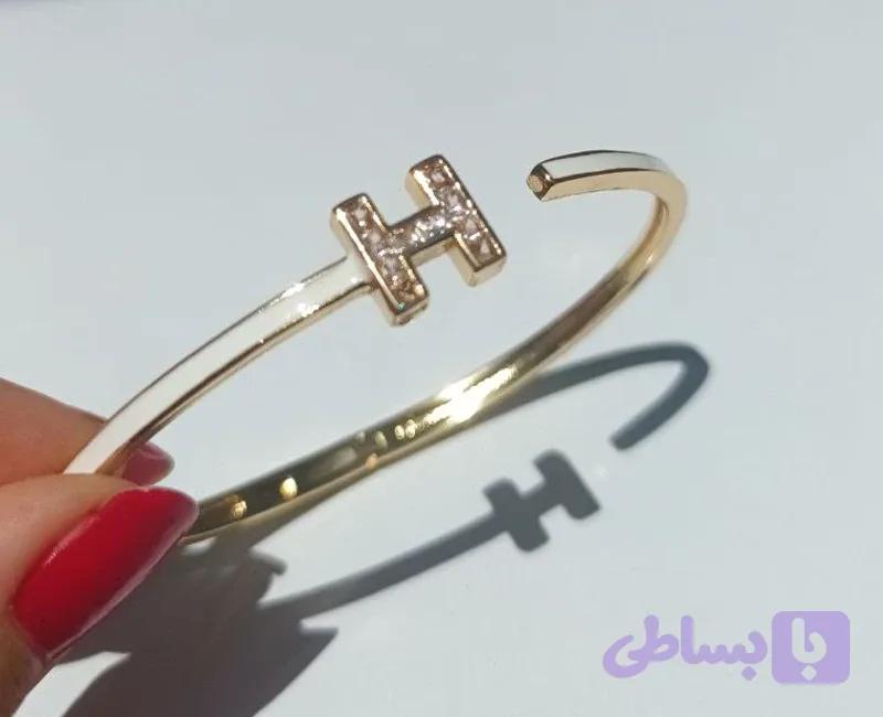 دستبند طرح هرمس سفید — تصویر 1