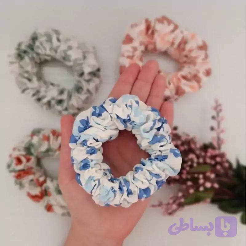 کش مو پارچه ای طرح گل -116
