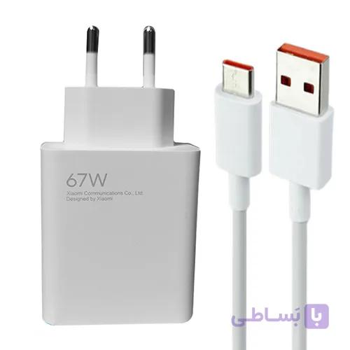 شارژر شیائومی Xiaomi 67W با کابل توربو و ثانیه شمار