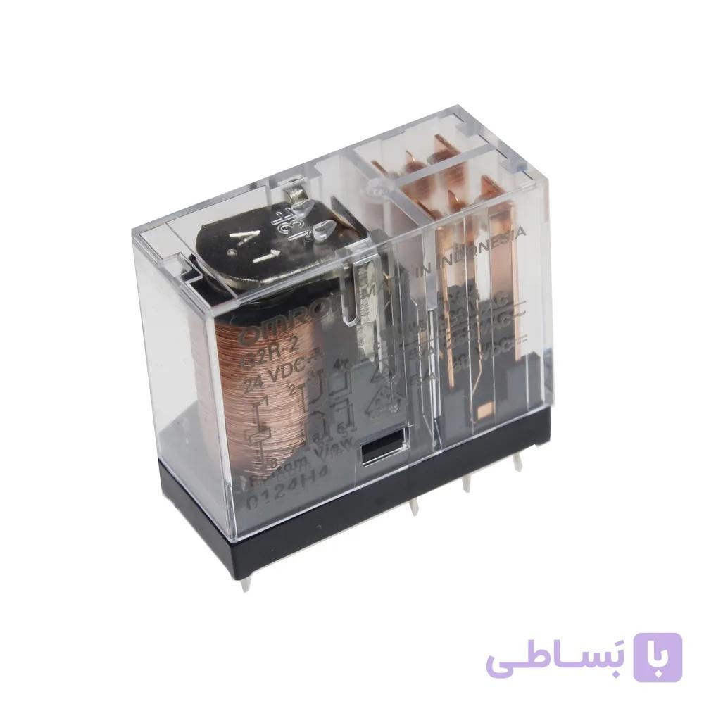 رله شیشه ای 8 پایه امرون مدل G2R-2 24DC