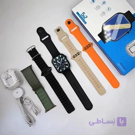 ساعت هوشمند ویسمی طرح اپل واچ سری 10 مدلWISME-X17 همراه با ایرپاد و پنج بند