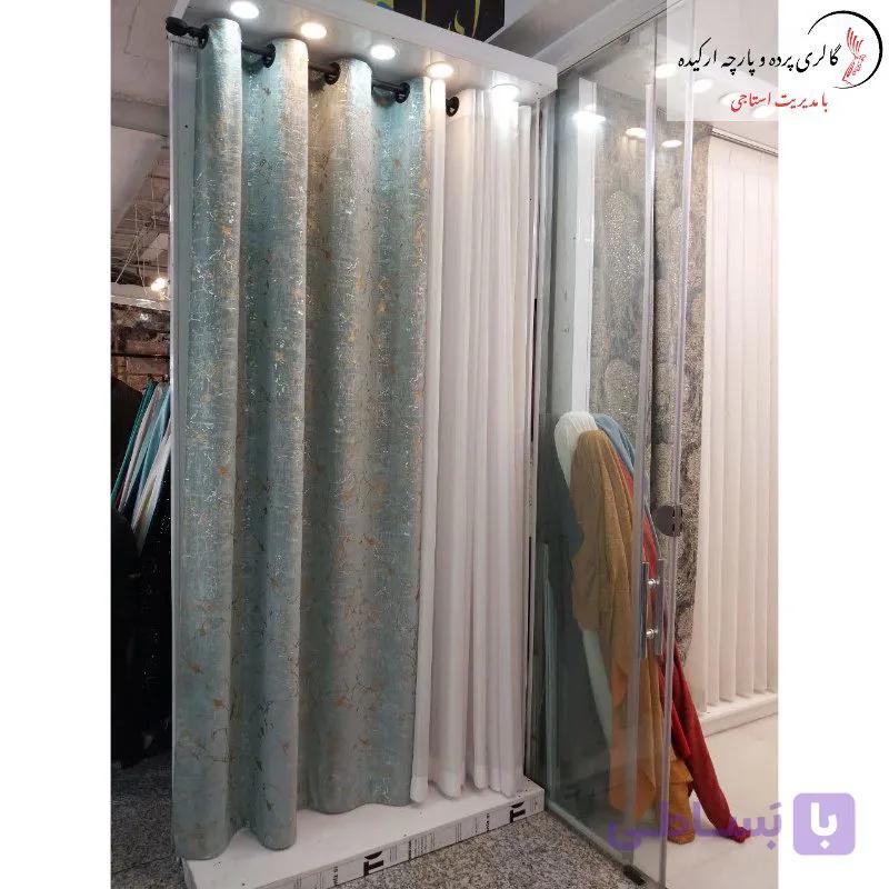 پرده مخمل پتینه ترکیب طلاکوب و نقره‌کوب — تصویر 1