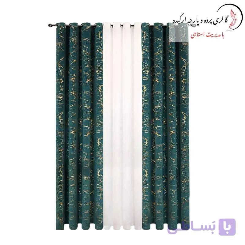 پرده مخمل طلاکوب پوست اسبی — تصویر 1