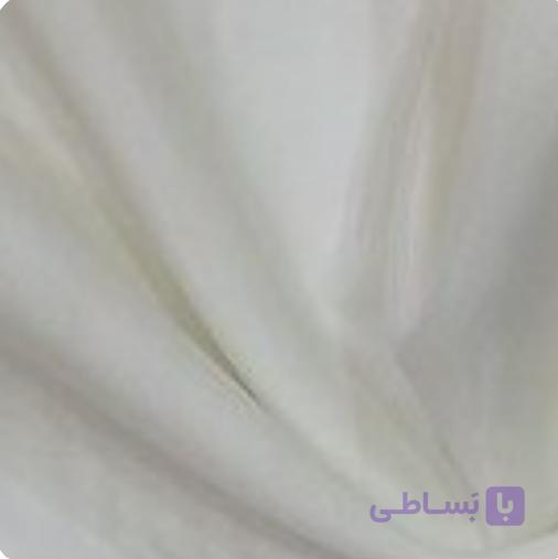 پارچه پرده حریر ساده الگانت درجه یک رنگ شیری ارتفاع 3 متر در متراژ مورد نیاز شما ( با دوخت پلیسه) — تصویر 1