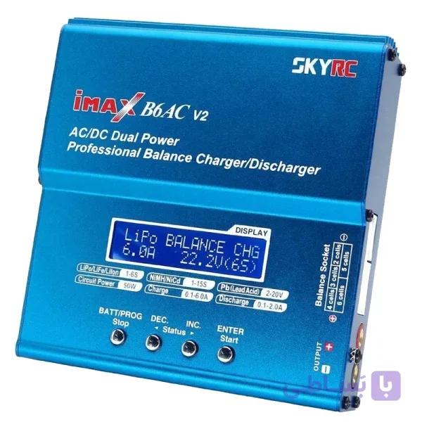 شارژر و دشارژر هوشمند باتری IMAX مدل B6AC V2 با نمایشگر و پورت بالانس-نسخه اصلی دیجیتال با منبع تغذیه داخلی — تصویر 1