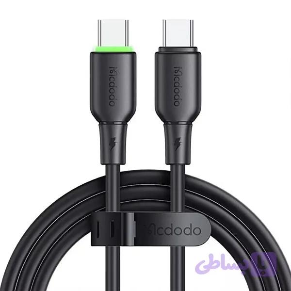کابل دوسر تایپ سی 65 وات 1.2 متر مک دودو Mcdodo PD65W Type-C To Type-C Data Cable CA-477 — تصویر 1