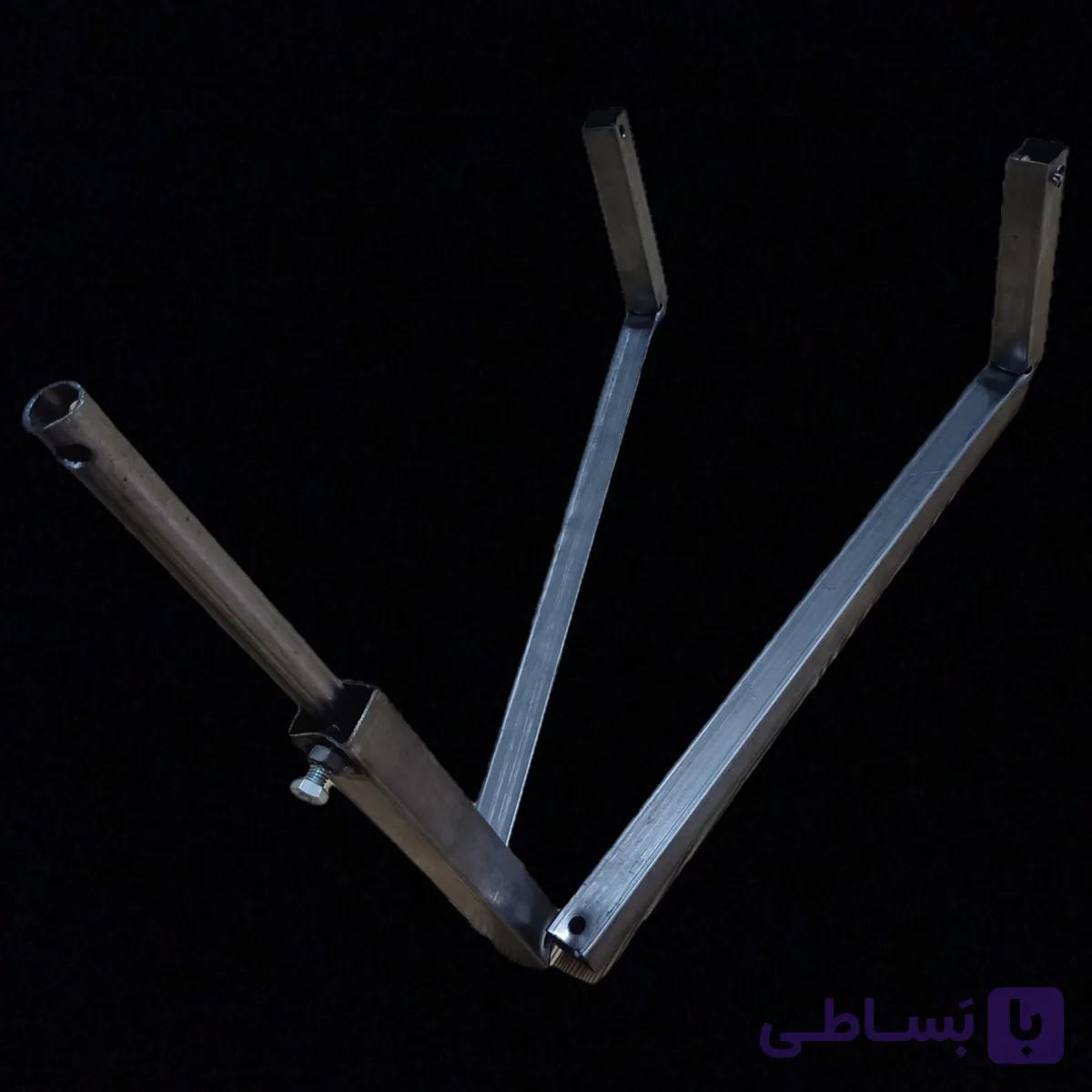 پایه آنتن زمینی گالوانیزه [ دارای یوU و پیچ و مهره کامل ]( آنتن ثابت ) — تصویر 1