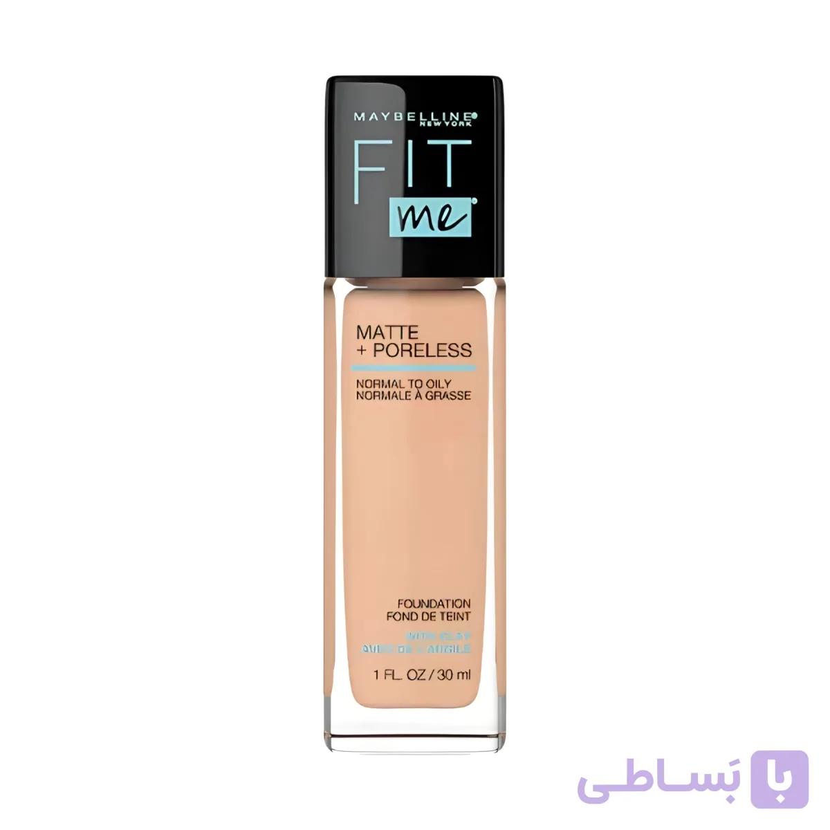 کرمپودر فول کاور مناسب پوست نرمال تا چرب Fit me میبلین 30 میلی لیتر — تصویر 1