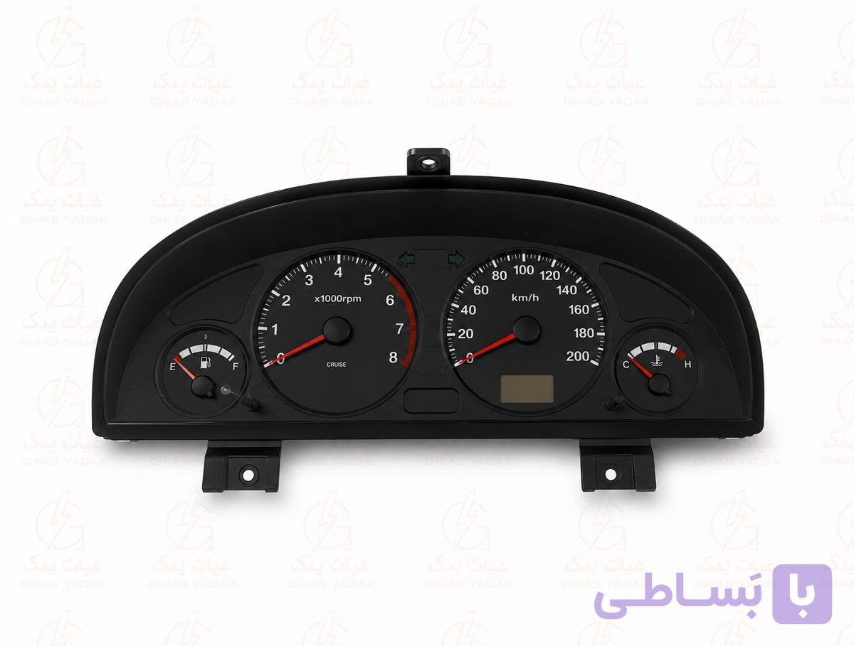 جلو آمپر پژو 405 دو سوکت کروز پنل CNG استوک — تصویر 1