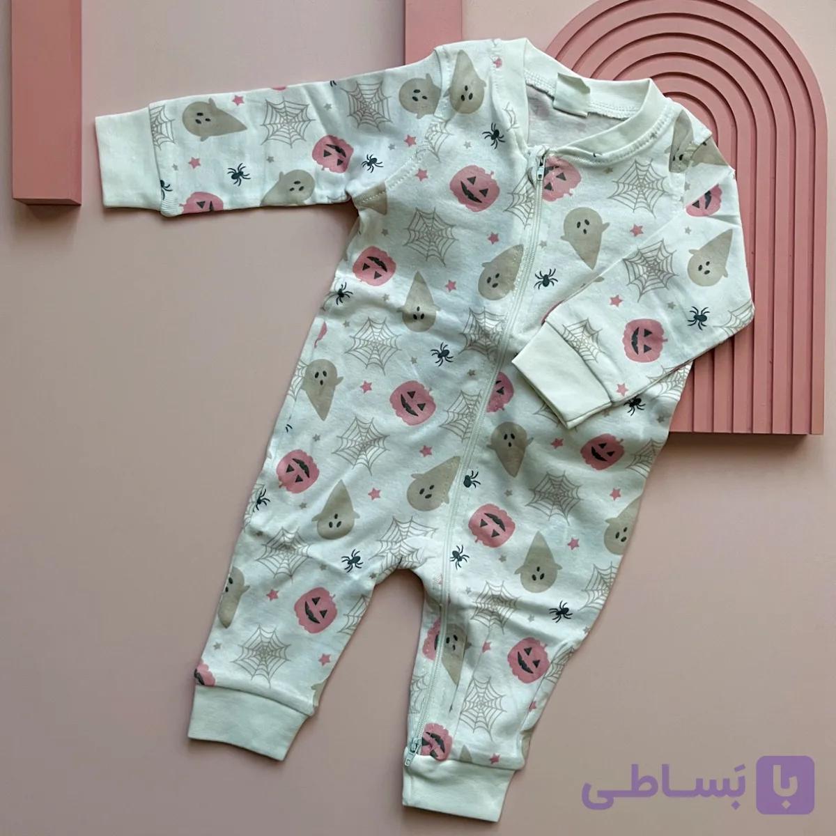 سرهمی نوزادی و بچگانه اچ اند ام هالوین سفید کد 1203