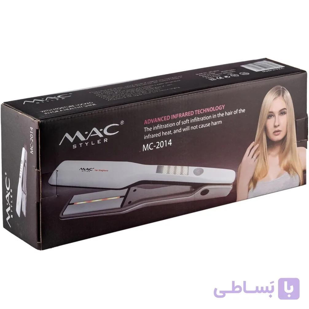 اتو مو مک استایلر مدل MC2014 با صفحات تورمالین دما ۲۲۰ درجه — تصویر 1