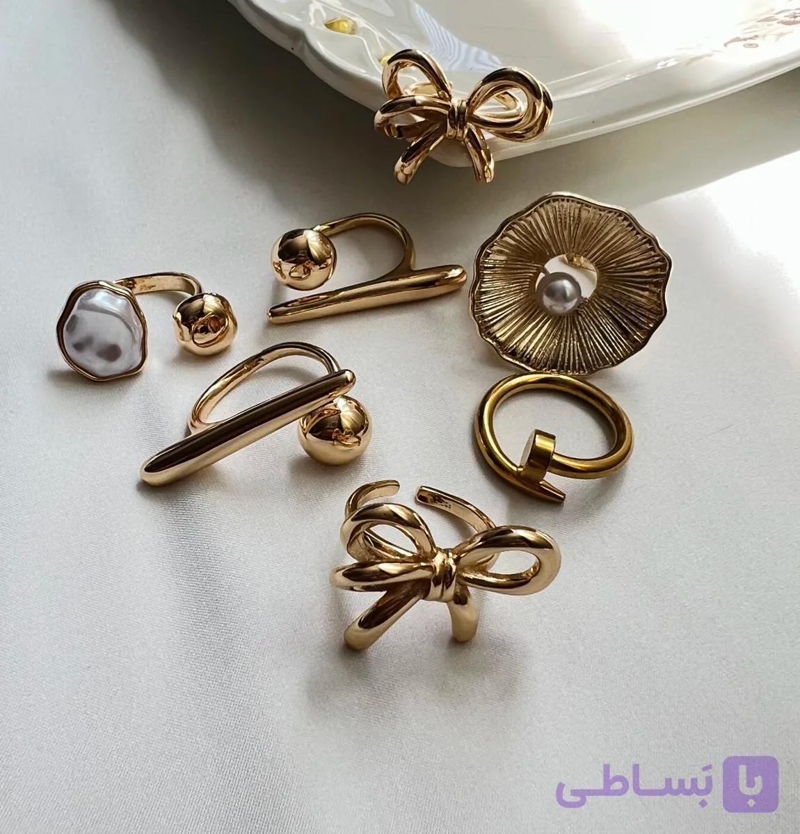 انگشتر مدل ورشو جنس استیل