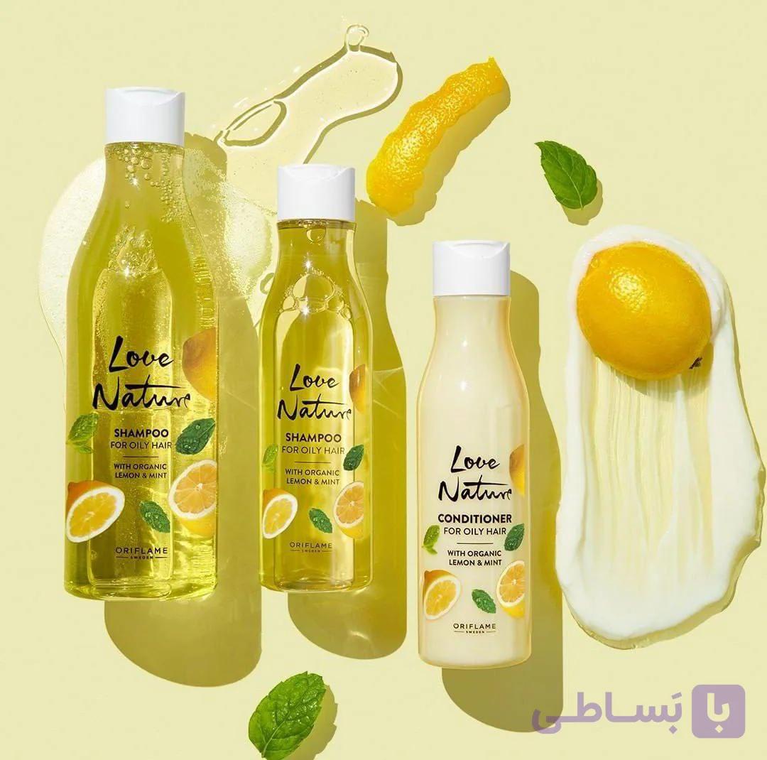 شامپوی موهای چرب لیمو و نعناع