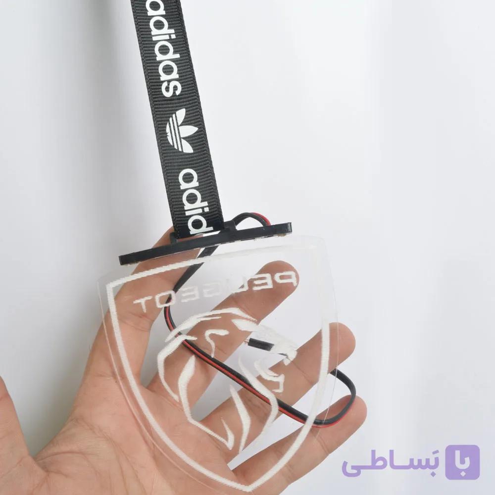 آویز خودرو پلکسی چراغ دار کد 57541 — تصویر 1