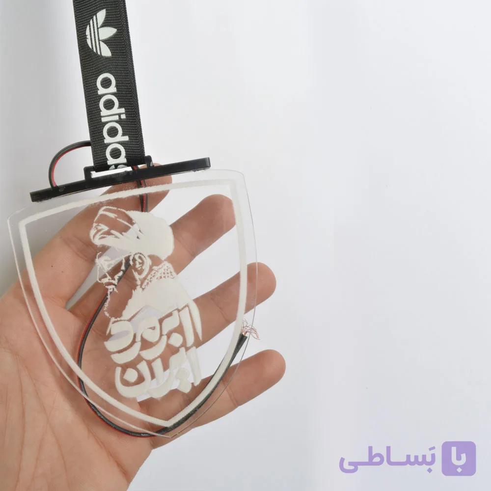 آویز خودرو پلکسی چراغ دار کد 23164 — تصویر 1
