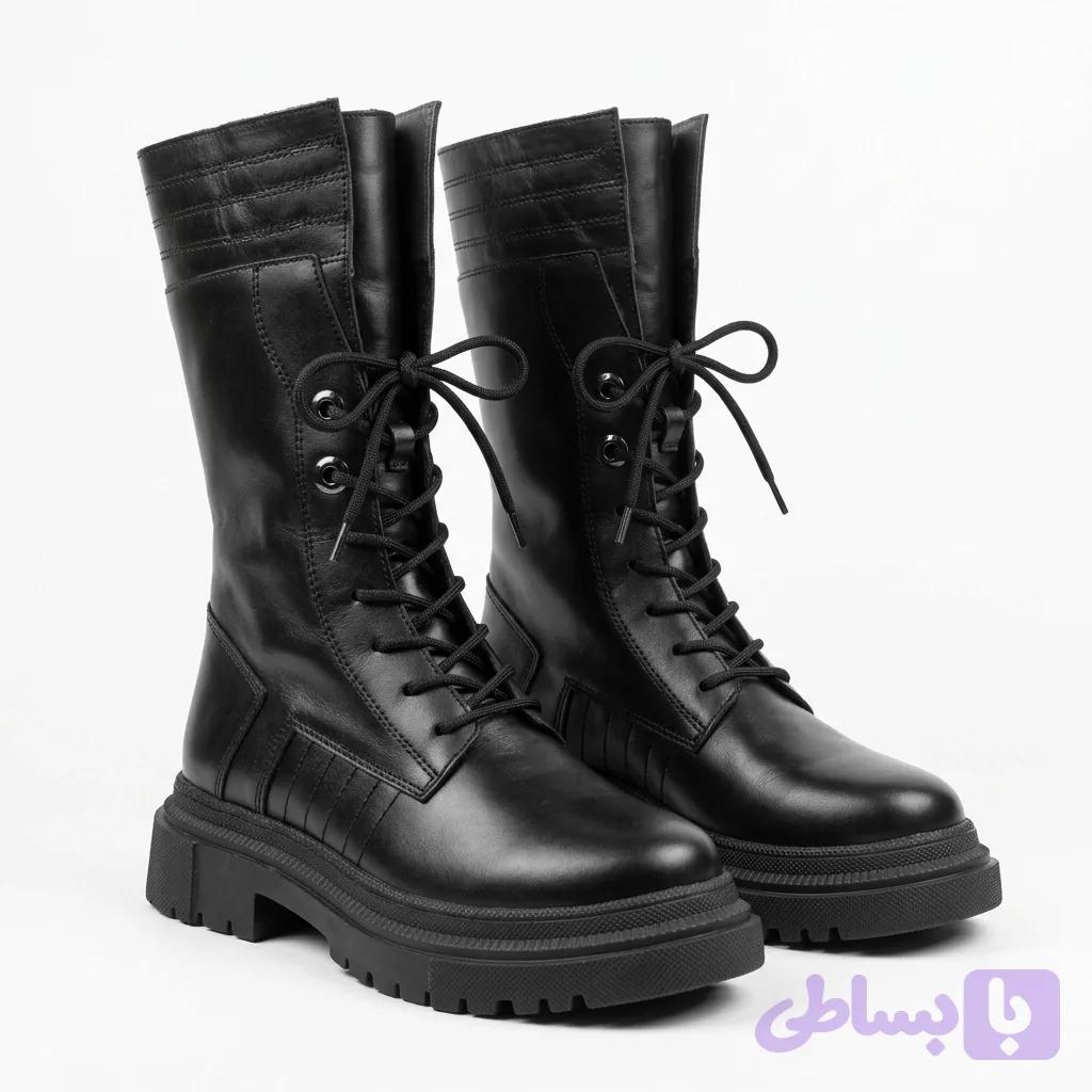 نیم بوت چرم زنانه مدل K3 — تصویر 1