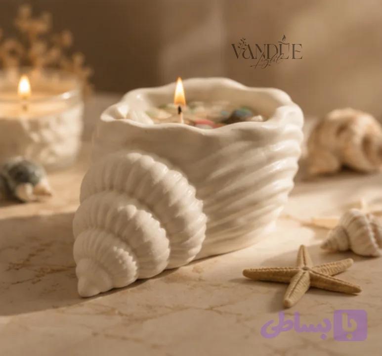 شمع دریا طرح گوش ماهی