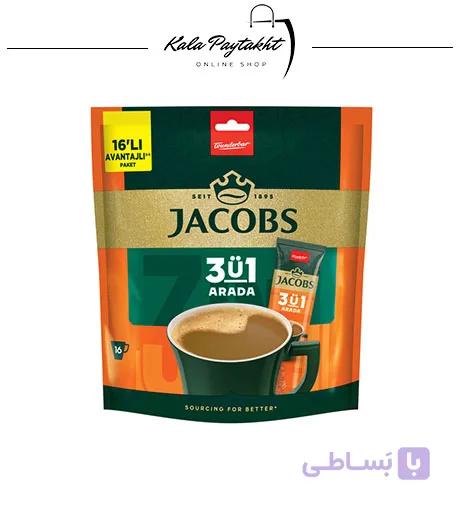 قهوه فوری جاکوبز 3 در 1 – 16 ساشه ای